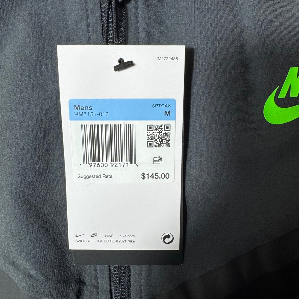 Nike Sportswear Windrunner Hooded Windbreaker Jacket Grey HM7151-013 Mens Medium - Picture 3 of 8